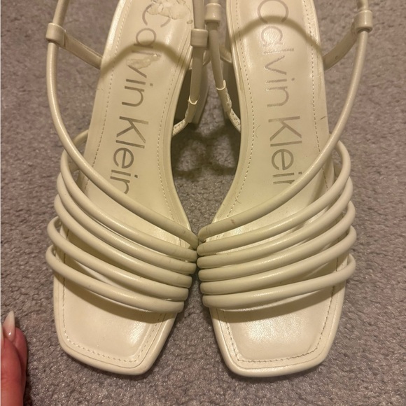 Calvin Klein Beige Strappy Heels - Picture 4 of 5